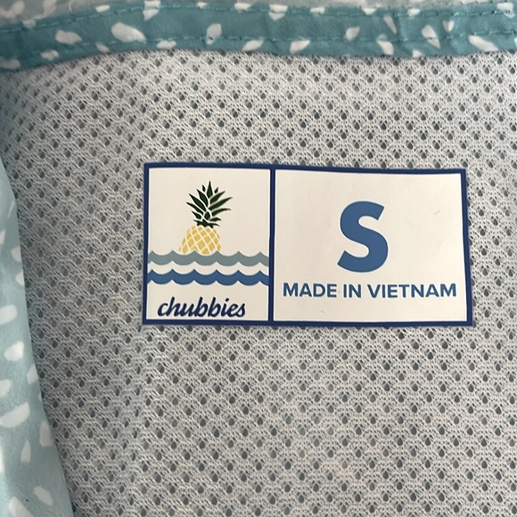 chubbies Mens Packable Hooded Windbreaker Fanny Pack Belt Bag Blue White Size S - Picture 4 of 12